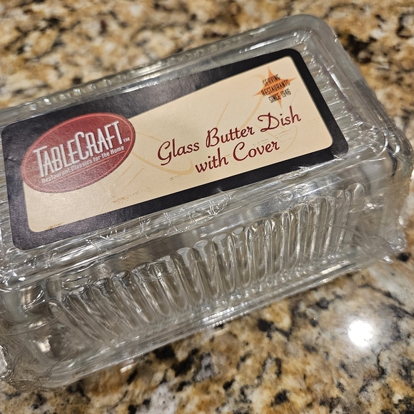 Glass Butter Dish with Cover BRAND NEW - Picture 7 of 7